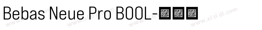 Bebas Neue Pro BOOL字体转换